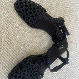 Zara Cage Black Sandal